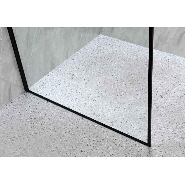 6/8mm Tempered Glass With Black Alum Frame Frameless Shower Enclosure For Stylish Bathroom