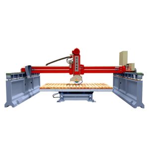 Stone Fabrication Accurate Marble Cutting Machine 45CM Blade 5900KG 15kw