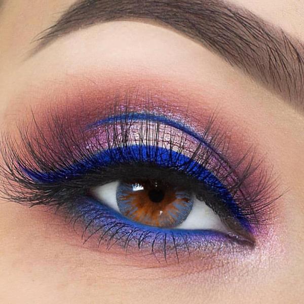 Soft Gem Sapphire Blue Contact Lenses Natural Color Lenses 1 Year