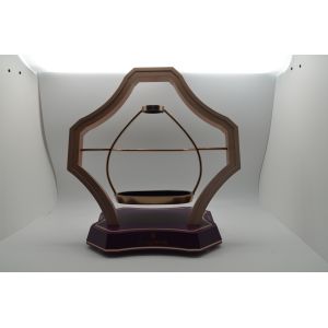 Golden Visual Merchandising Displays Aluminum for Wine Showing / Retail Space