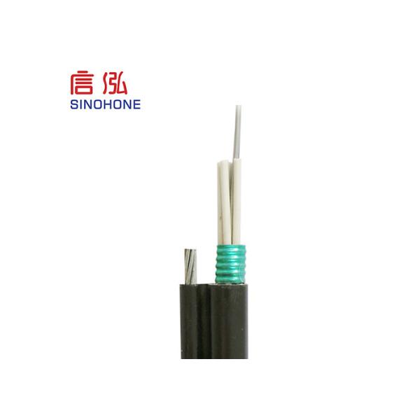2 Core Aerial Self Supporting Outdoor Single Mode Fiber Optic Cable 2 Km Per Roll