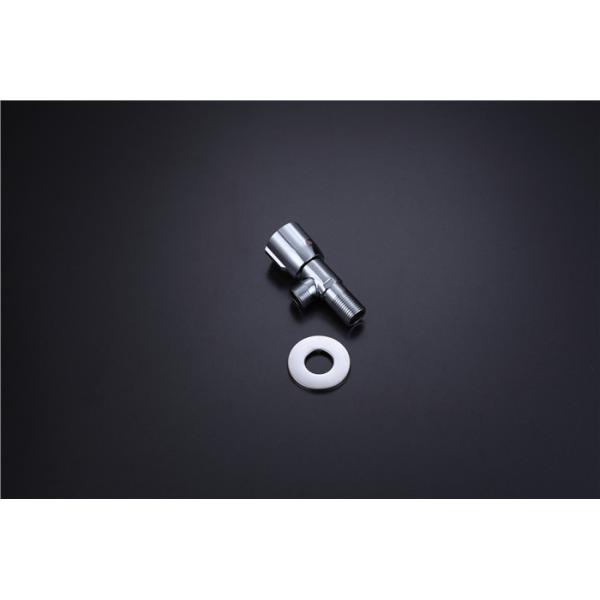 Silver Angle Valve Tap Wash Basin Faucet 304 Stainelss Steel Household Easy