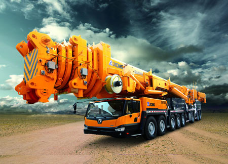 Durable 7-segment QAY800 All Terrian Crane, Hydraulic Mobile Crane