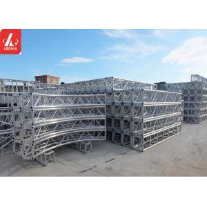 Best Durable 6082 Aluminum Square Truss , DJ Stage Lighting Truss Systems