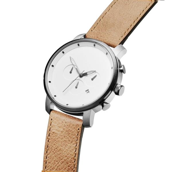 Most minimalist silver brushed case 5 atm water resistant stainless steel watch