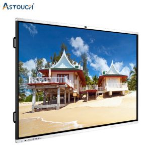 Teaching 4K Whiteboard Customized 75 Inch Interactive Display Multitouch