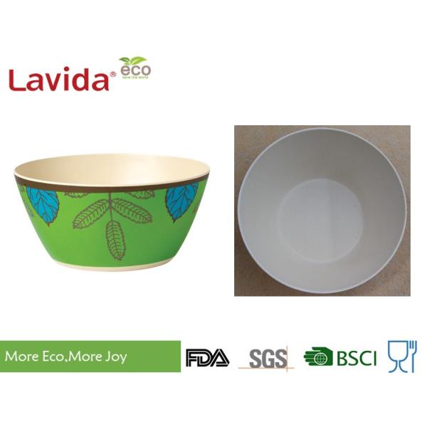 Multipurpose Colorful Bamboo Fiber Bowls , Dishwasher Safe Bamboo Cereal Bowls