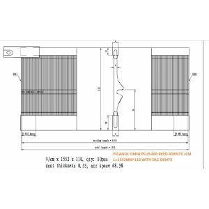 AIRJET REEDS FOR PICANOL OMNI PLUS 800 REED