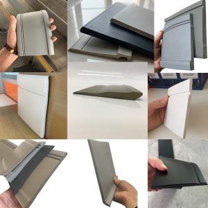 ASTM Certified Flexible Wall Baseboard Molding 150mm Height Selection