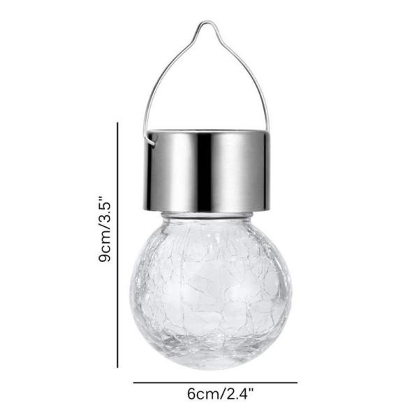 Best Outdoor Hanging Crackle Glass Solar Lights