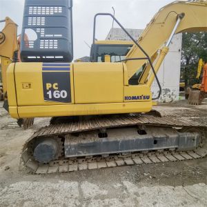 Japan Original Color 16 Ton Komatsu PC160-7 Used Excavator with 16500 KG