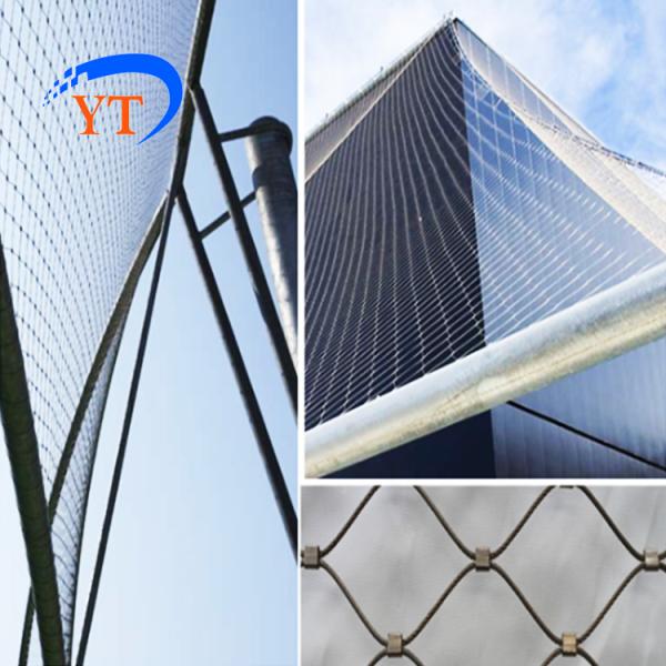 Architectural Flexible Stainless Steel Cable Mesh Building Material 1.5-3.2 Wire Dia