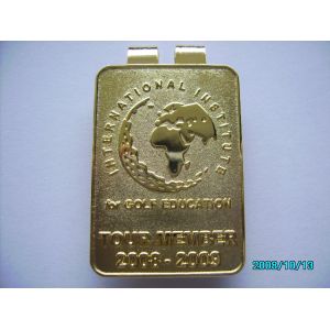 Quality Popular Custom Brass / Iron soft enamel Engraved Money Clip for sale