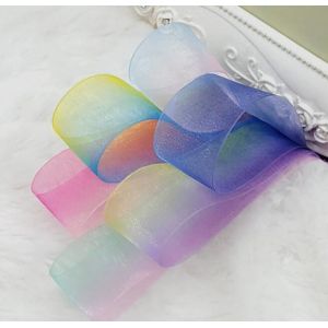 Quality Beautiful Silk Organza Ribbon Eco Friendly Material And Printing for sale