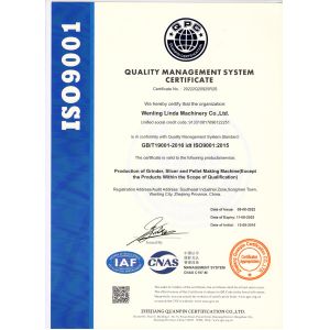 Wenling Linda Machinery Co., Ltd Certifications