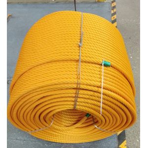 6 Strand 16mm*500m Steel Core PP Combination Playground Rope For Kids Playground Bridge