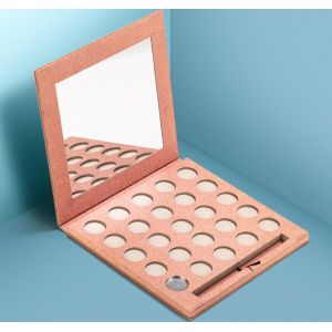 Glitter Empty Cardboard Eyeshadow Palette For Cosmetic Packaging