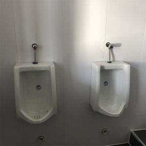 24m2 6 Rooms Prefabricated Modular Toilets With Wash Basin / Mop Pool