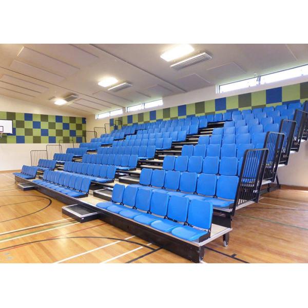 Blow Moudled Retractable Grandstand / Retractable Tiered Seating With Tip - Up
