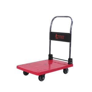 Durable 330KG Compact Foldable Cart Trolley Feet Folding System Polyurethane