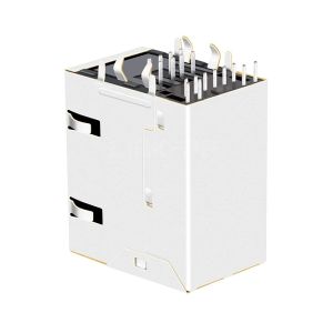 LPJU4203A64NL 1000 Base-T RJ45 Mag jack With Dual USB Combo Tab Up Orange&Green