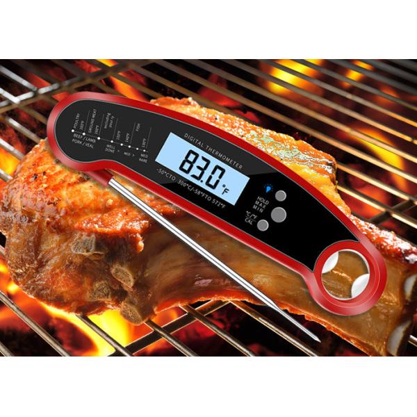 Buy Foldable Long Digital Stem Instant Read Kitchen Thermometer Food Grade Material at wholesale prices