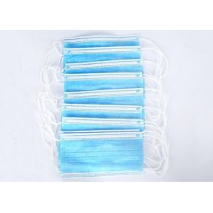 Blue Safety OEM Non Woven Disposable Earloop Face Mask