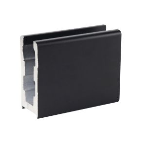 10-18mm Glass Fenced Geosyncline Customizable Aluminum U Channel for Glass