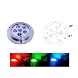 IP 68 Underwater LED Marine Light 316 Stainless Steel RGBW Underwater Boat Light