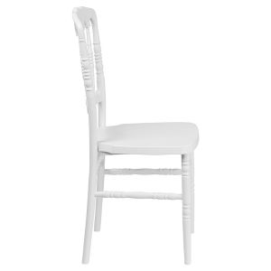 White PP Plastic Chiavari Wedding Chairs Stackable