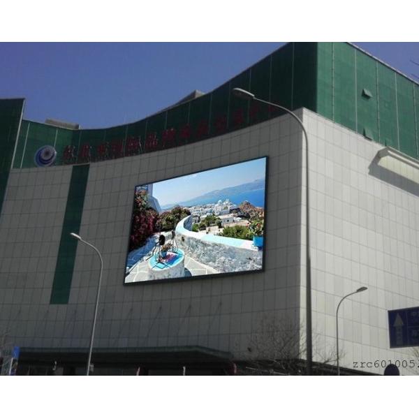 Energy Saving 7000nits P10 Large Outdoor LED Screen 1mx1m Aluminum Cabinet