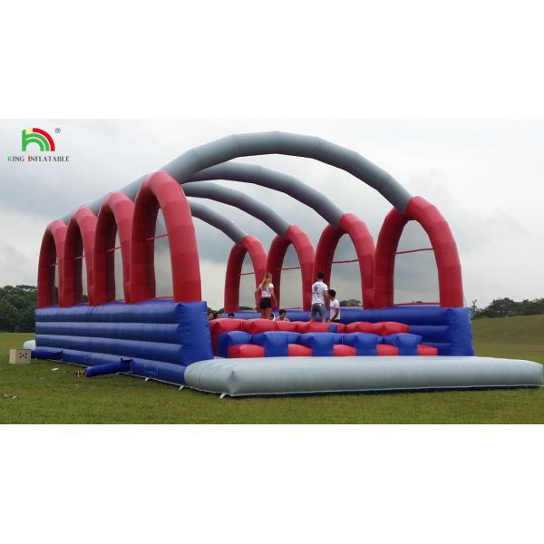 PVC Tarpaulin 5k Inflatable Obstacle Course Combo Large Slide Interactive Adult Inflatable Obstacle