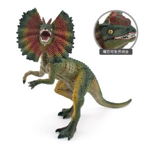 Educational Dinosaur Figure Set with Green Dilophosaurus