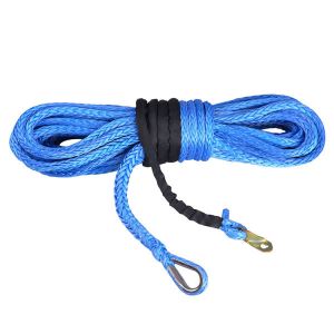Electric Power Source Braided Cable Pulling Synthetic Winch Rope with OEM