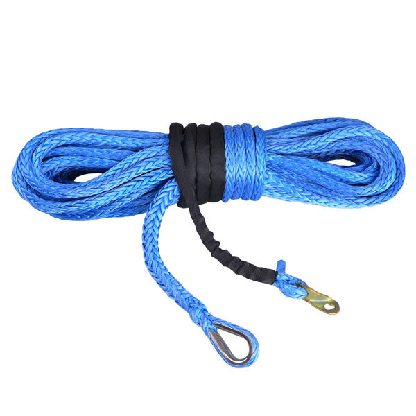 Electric Power Source Braided Cable Pulling Synthetic Winch Rope with OEM