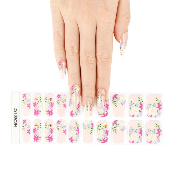 Hot sale fashional Shanghai Huizi factory nail art nail stickers & wraps