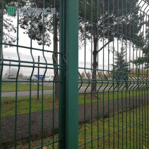 Home Outdoor Security Curvy Welded Wire Fence 3D Curved Welded Pvc Garden Fence