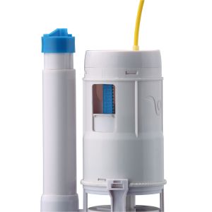 Flush Valve Cable Control With Chrome Plated Push Button Dual Flush For 2 PC