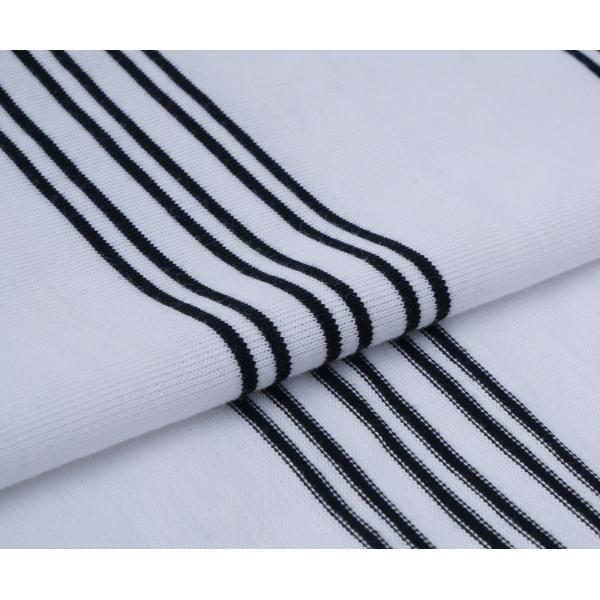 Soft And Healthy Wear-ResistantSkin-Friendly Striped Knit Fabric For T-Shirt
