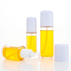 Quality Custom Luxury Refillable Plastic Spray Bottles 80ml Empty Cylinder Clear for sale