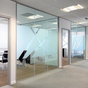 Factory Price Aluminium Dividers Tempered Glass Office Partition