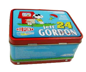 Buy Portable Cookie CMYK Pantone Rectangular Tin Can With Handle at wholesale prices