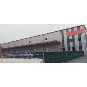 OEM Pharmaceutical Logistics Prefabricated Metal Buildings H Section Portal