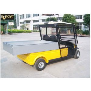 Electric Powered Utility Golf Cart 2 Passenger With Rear Cargo Bed