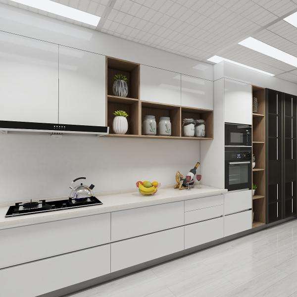 Buy Modern Kitchen Wall Hanging Cabinet Multifunctional Solid Wood Modern Design at wholesale prices