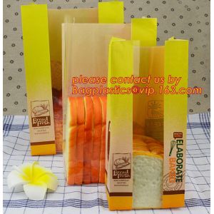Customize Translucent Window Brown Greaseproof Kraft Paper Bag Special Opp