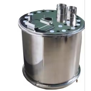 PH150D-24-D Stainless Steel Round Hopper Recycled Powder Coating OEM Customizabl