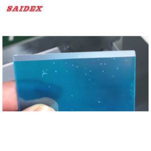 acrylic chamfering machine position adjusting plate by loosen screw