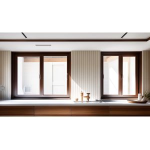 Sleek Insulated Aluminium Sliding Windows Windproof Safe Installation