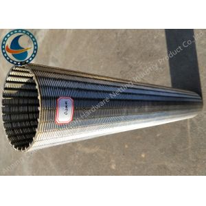 Thermal Resistant Johnson Wedge Wire Screens , Stainless Steel Profile Wire